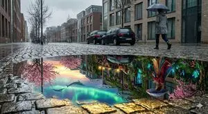 Impossible Reflection - Parallel Reality Puddle