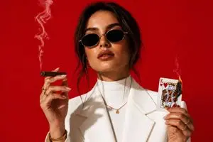 High-Fashion Cigar Portrait