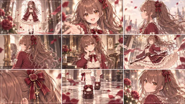Comic / Storyboard - Cinematic Gothic Lolita 3x3 Anime Stills