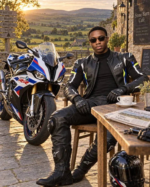 Social Media Post - Motorcycle Lifestyle Golden Hour