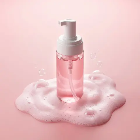 Premium minimalist skincare product photography