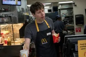 Celebrity Fast Food Worker Candid
