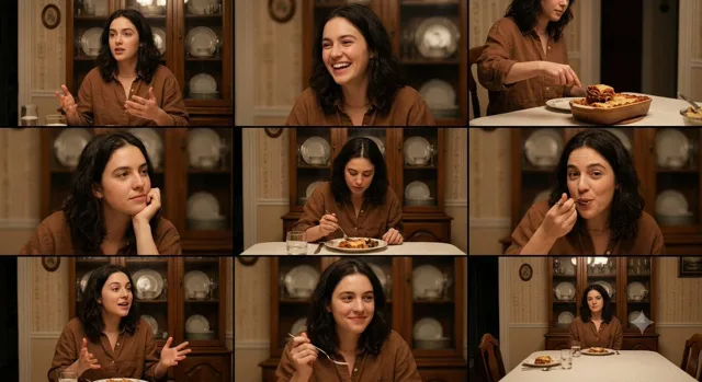 Comic / Storyboard - Family Dinner Cinematic Contact Sheet