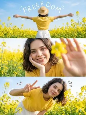 Flower Field Lifestyle Photography Prompt