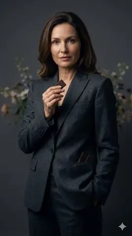 Luxury Editorial Portrait of Mature Woman Prompt