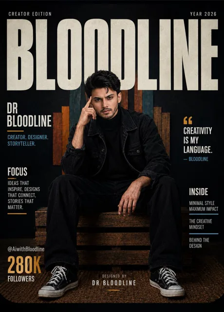 Product Marketing - Fashion Editorial Magazine Cover