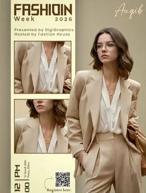 Editorial Fashion Ad Poster Prompt with Face Replacement