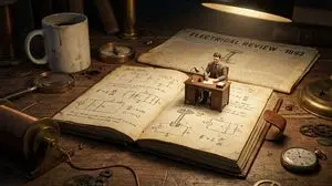 Macro Diorama of a Scientist's Historical Workspace
