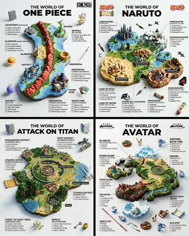 A hyper-realistic 3D world guide infographic poster for [SHOW]