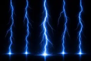 Electric Blue Lightning Strike VFX