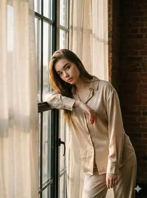 Golden Hour Loft Editorial Portrait JSON