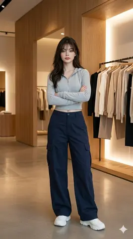 Minimalist Store Fashion Portrait