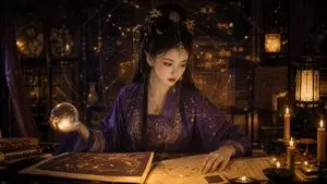 Classical Candlelight Hanfu Diviner