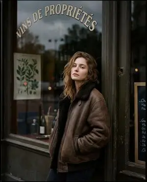 Moody Paris Street Editorial Portrait (Film Scan Aesthetic)