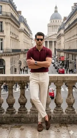 Sophisticated Smart-Casual Menswear Portrait