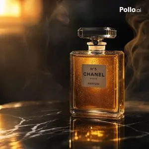 Luxury Amber Perfume Ad
