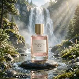 Dreamy Luxury Perfume Photography in Nature Prompt