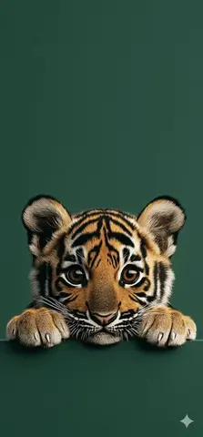 4K Wallpaper Prompt of a Baby Tiger Cub using Gemini Nano Banana Pro