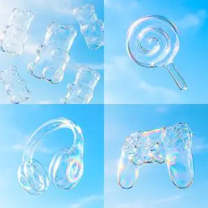 Iridescent Bubble Object Generation