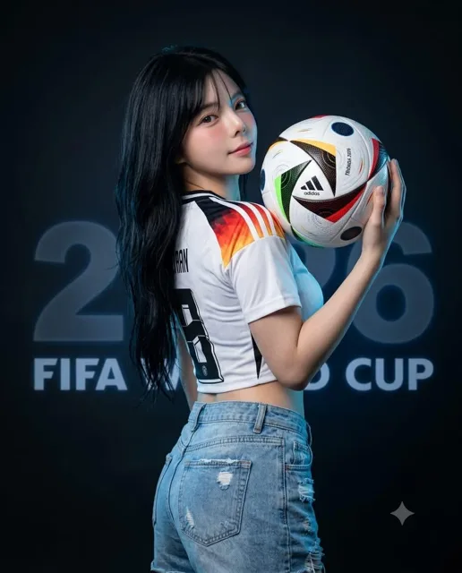 Asian Woman World Cup Portrait