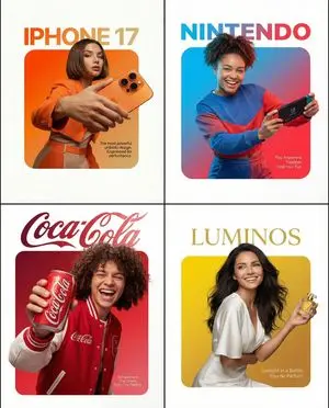 Graphic Design Product Ad with Breakout Effect Prompt