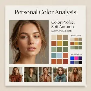 Minimalist Personal Color Analysis Board