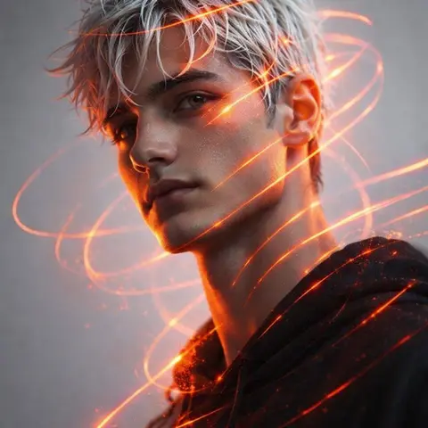 Portrait of a 21-year-old man of appearance with masculine