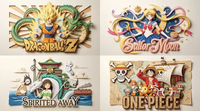 Paper Relief Anime Style