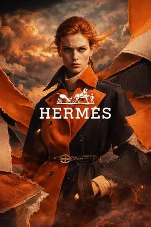 Luxury Fashion Ad Portrait