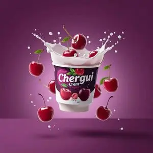 High-End Commercial Yogurt Product Photography