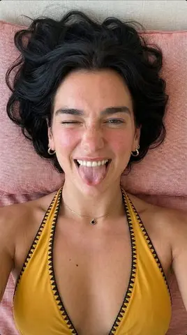 Playful Overhead Portrait Prompt (Winking and Tongue Out)