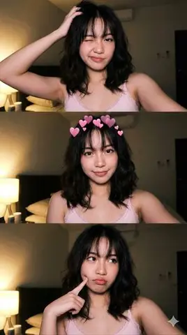 JSON Prompt for Vertical Triptych Selfie of Jenna Ortega Lookalike