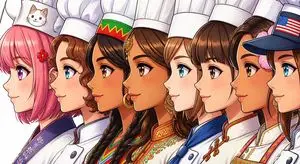 Side-by-Side Girl Profile closeup