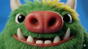 Close-up Character Nose Prompt