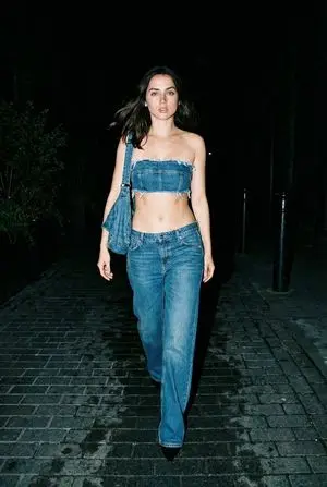 Ana De Armas: Midnight Concrete Runway Editorial