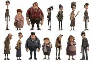 Whimsical Animated Townsfolk Lineup