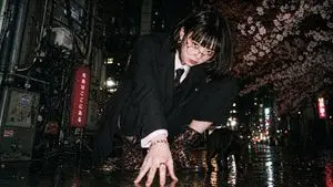 Disposable Flash Tokyo Night Portrait