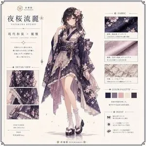 Yozakura Modern Kimono Catalog