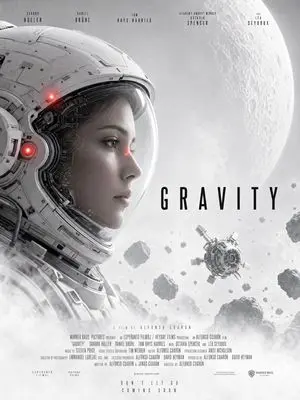 Gravity-Style Space Movie Poster