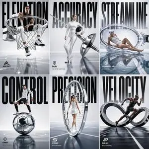 Luxury Sportswear 2x3 Campaign Grid