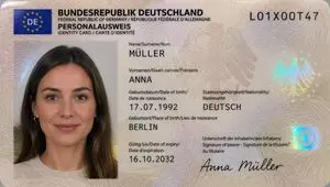 German ID Card Scan Transformation