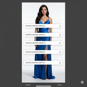 Studio Portrait with Digital UI Overlay
