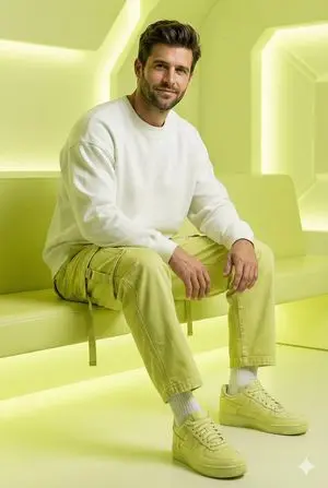 Fashion Editorial Prompt in Lemon Green Studio