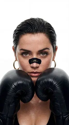 Cinematic Boxing Portrait Prompt (Luxury Fashion x Combat Sport)