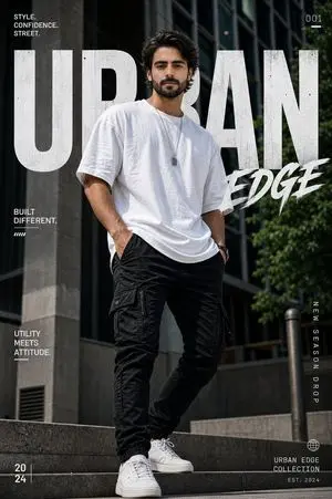 Urban Fashion Graphic Poster