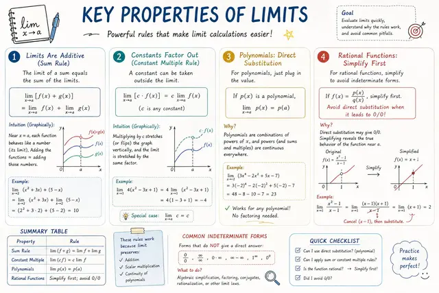 AP Calculus 学习表信息图