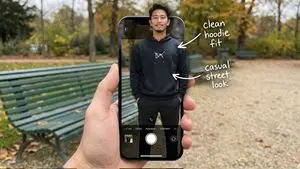 Hyper-Realistic POV Smartphone Pop-out Illusion in a Park