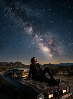 Cinematic Starry Night Portrait