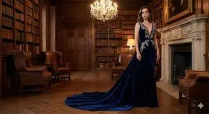 Dataset of Ana de Armas in luxury gowns in historical settings