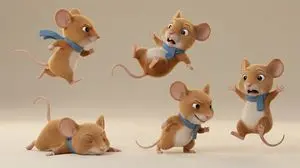 Action Pose Sheet for Cat